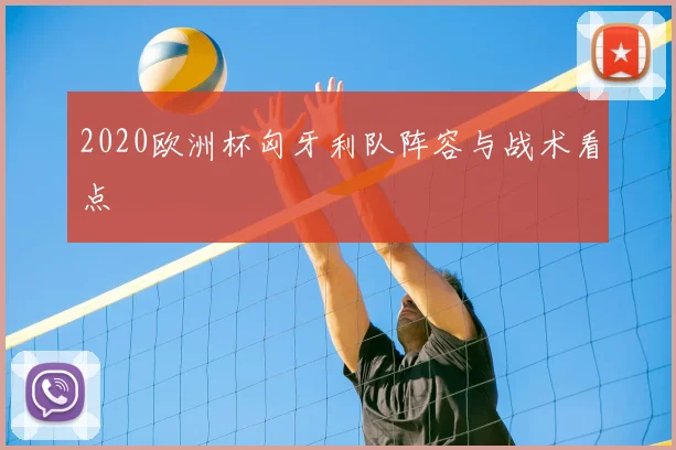 2020欧洲杯匈牙利队阵容与战术看点